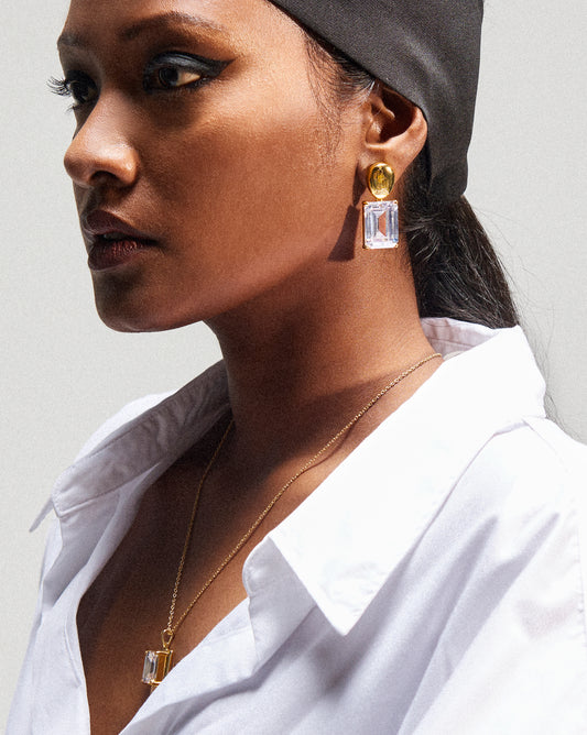ZEMENTINE ESSENTIAL EARRINGS (WHITE)