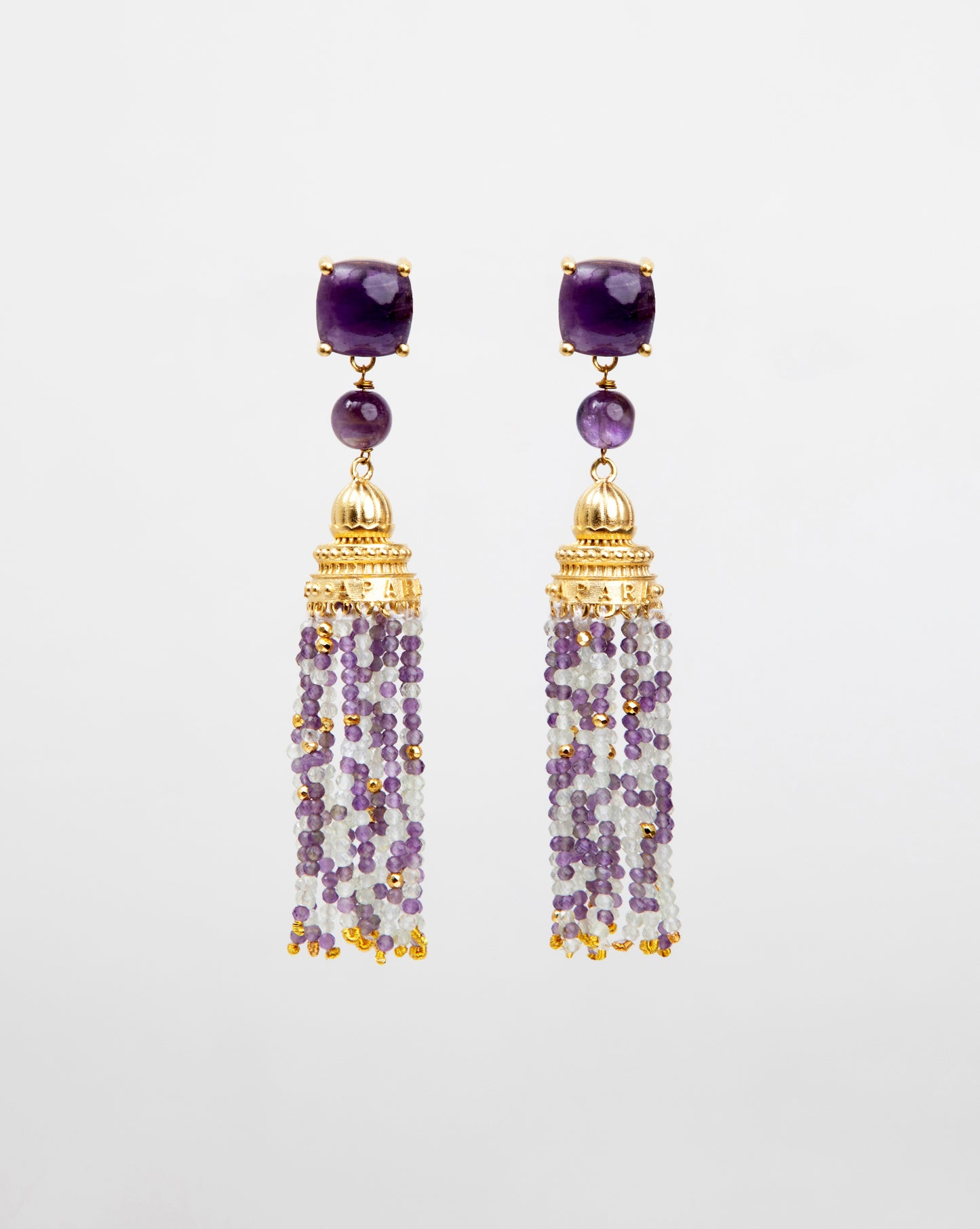 TEMPLE OF INSPIRATION EARRINGS (AMETHYST)