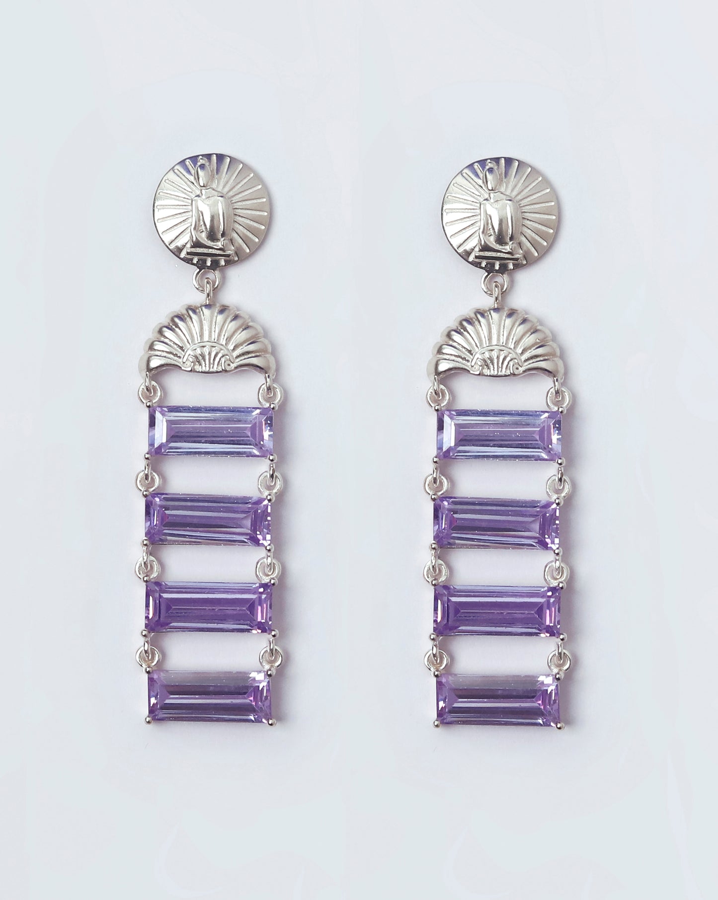 MARINE TREASURE EARRINGS (Purple)