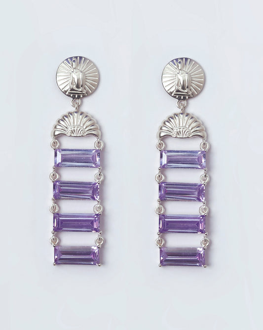MARINE TREASURE EARRINGS (Purple)
