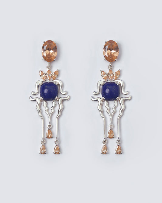 LA NUIT EARRINGS (Lapis)