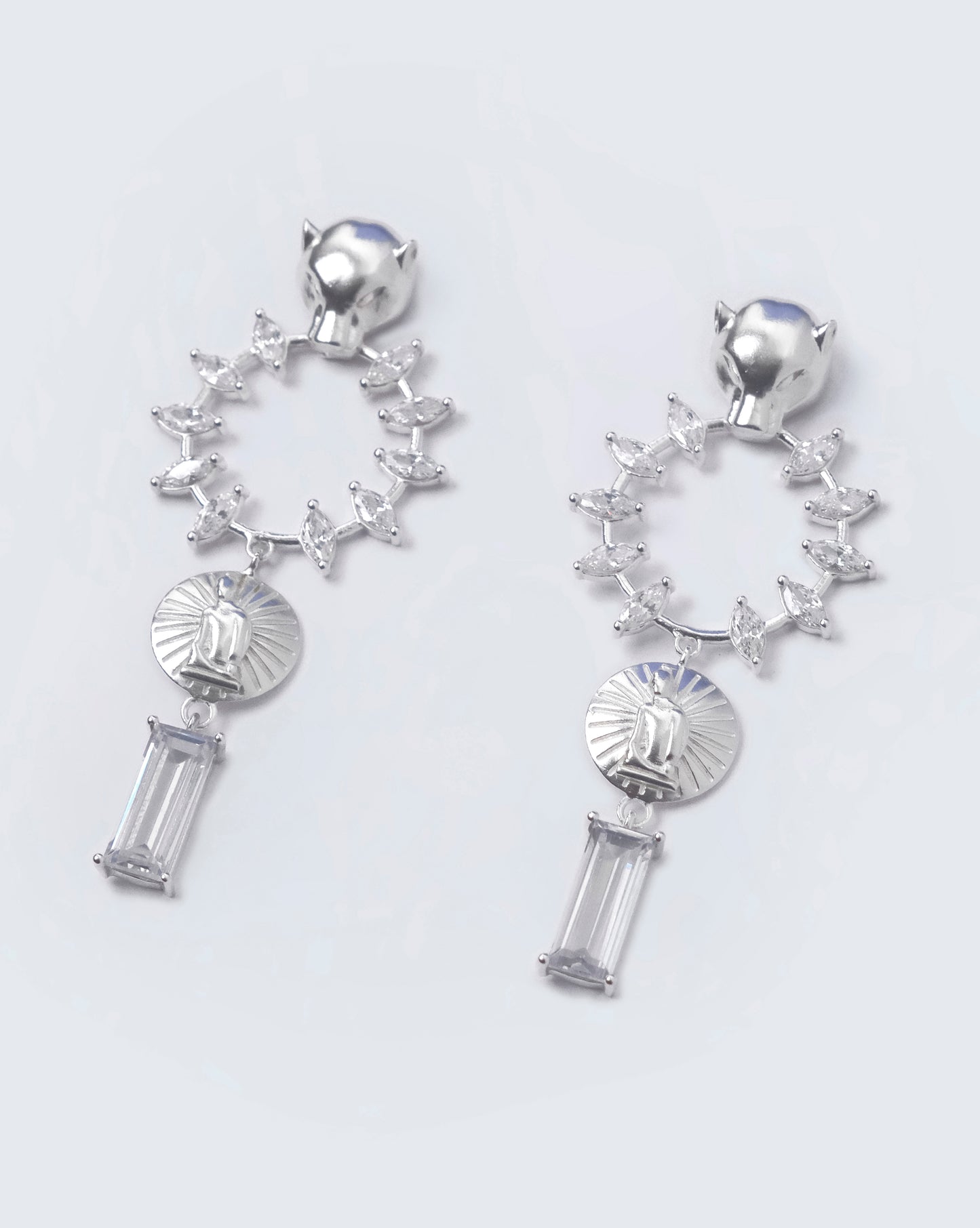 NOUVELLE PANTHÈRE EARRINGS (White)