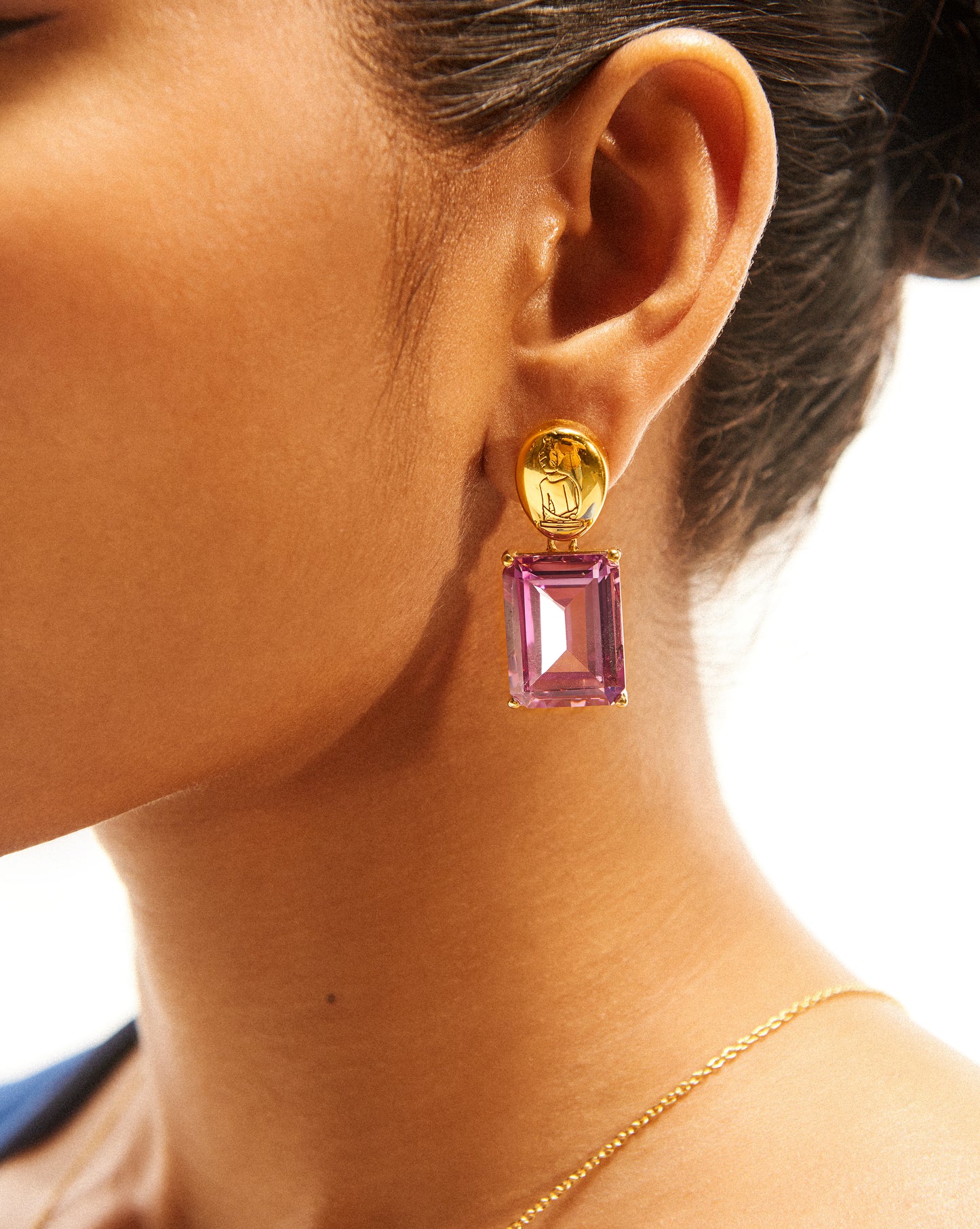 ZEMENTINE ESSENTIAL EARRINGS (PURPLE)