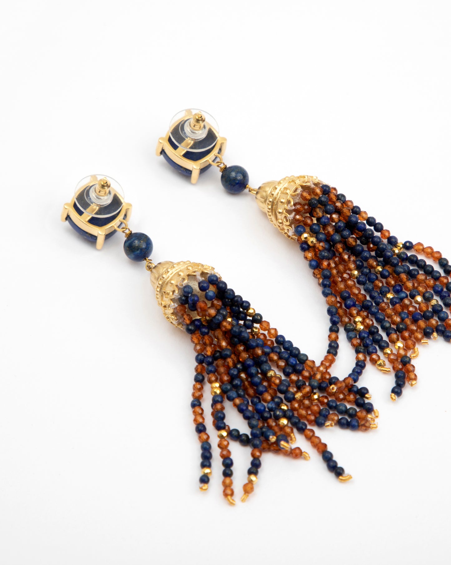 TEMPLE OF INSPIRATION  EARRINGS (LAPIS)