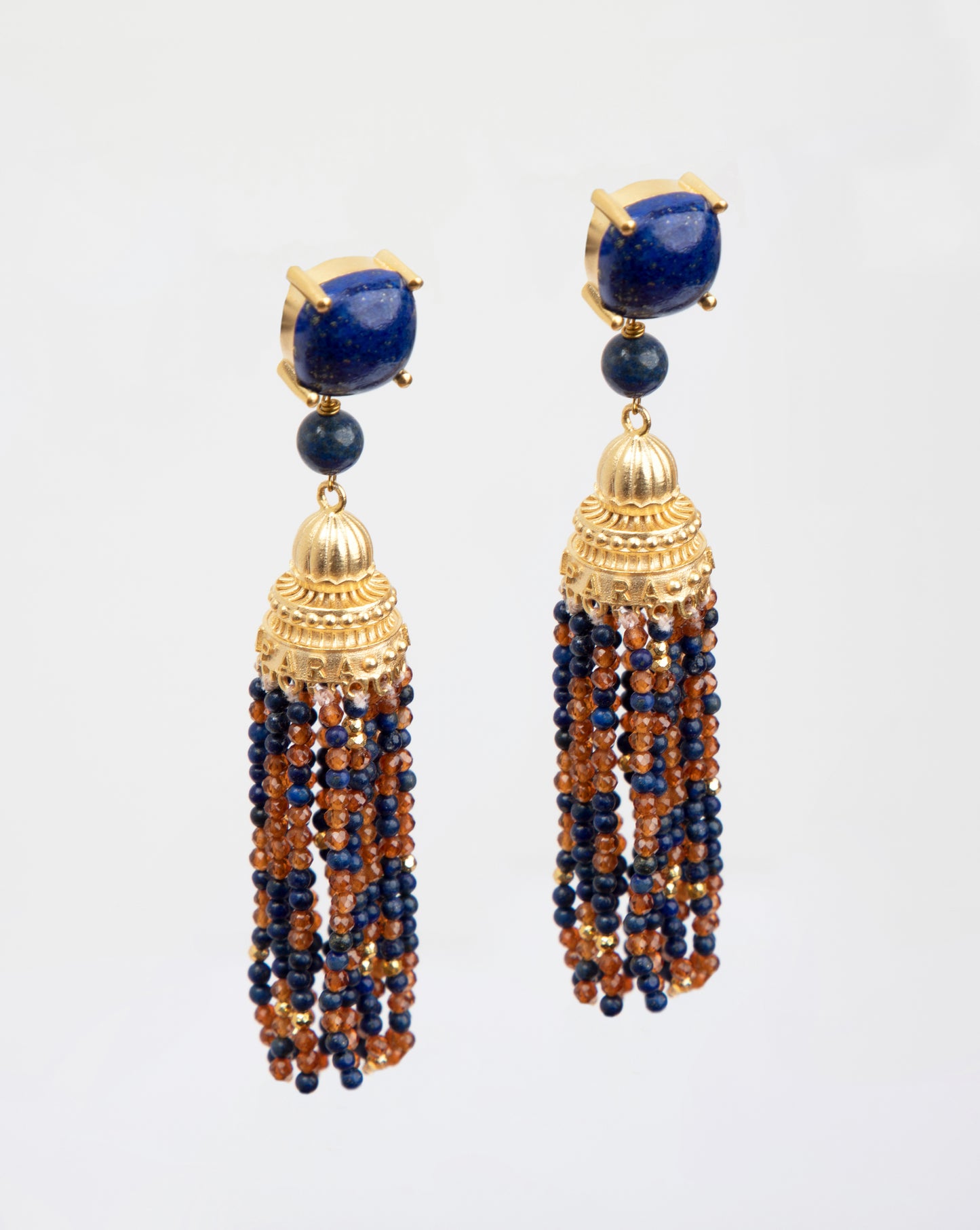 TEMPLE OF INSPIRATION  EARRINGS (LAPIS)