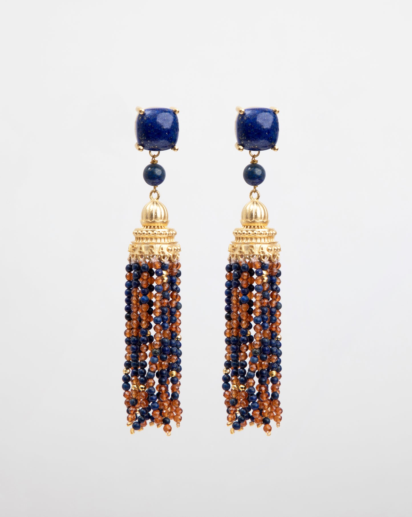 TEMPLE OF INSPIRATION  EARRINGS (LAPIS)