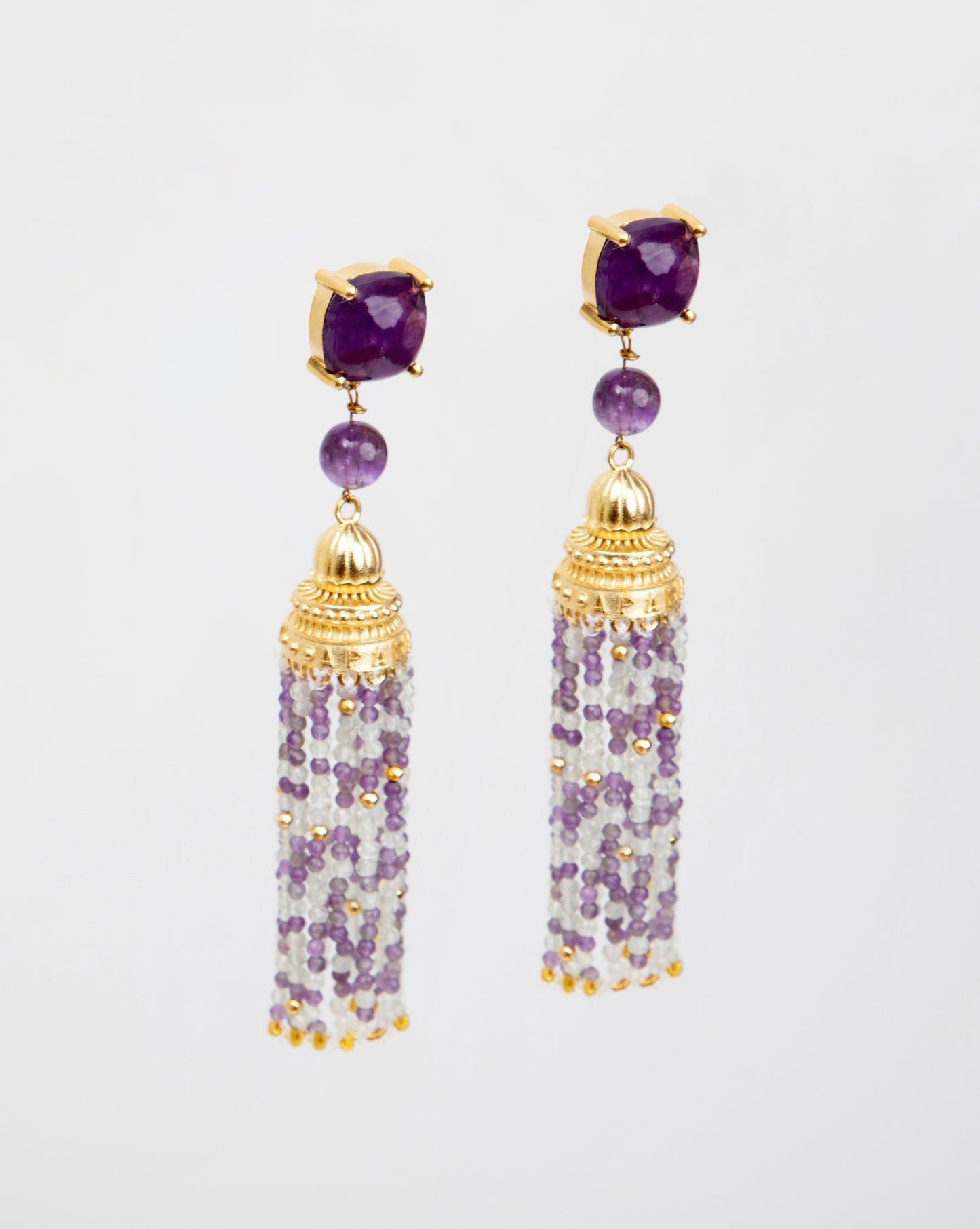 TEMPLE OF INSPIRATION EARRINGS (AMETHYST)