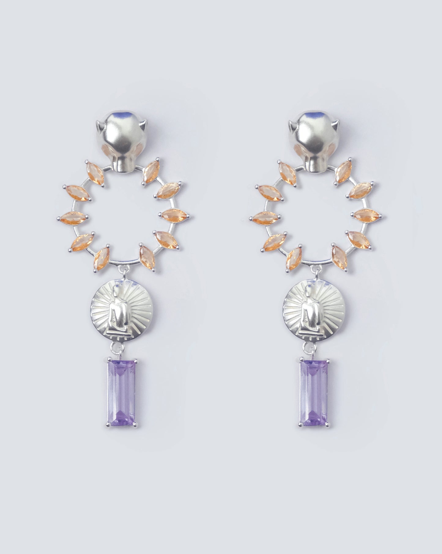 NOUVELLE PANTHÈRE EARRINGS (Purple)