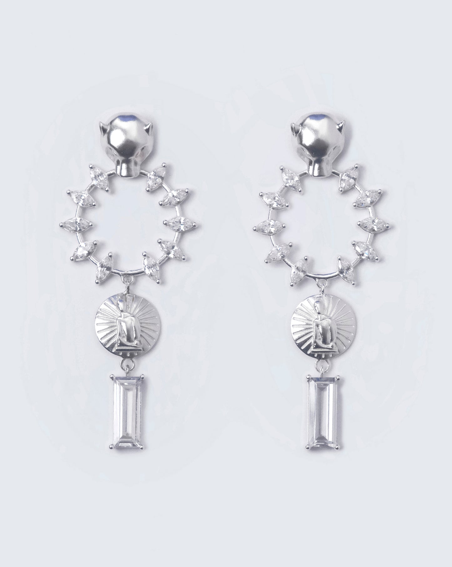 NOUVELLE PANTHÈRE EARRINGS (White)