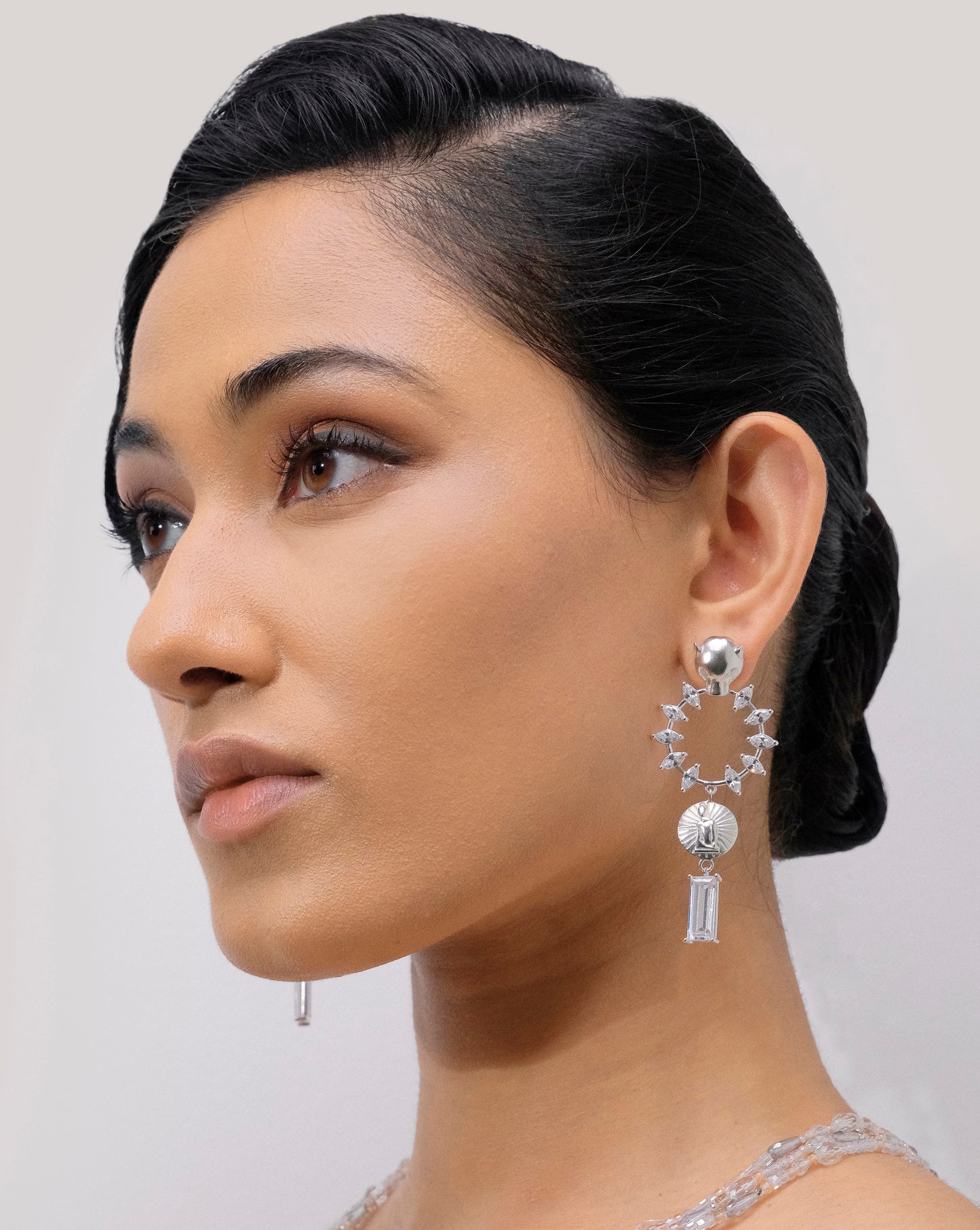 NOUVELLE PANTHÈRE EARRINGS (White)