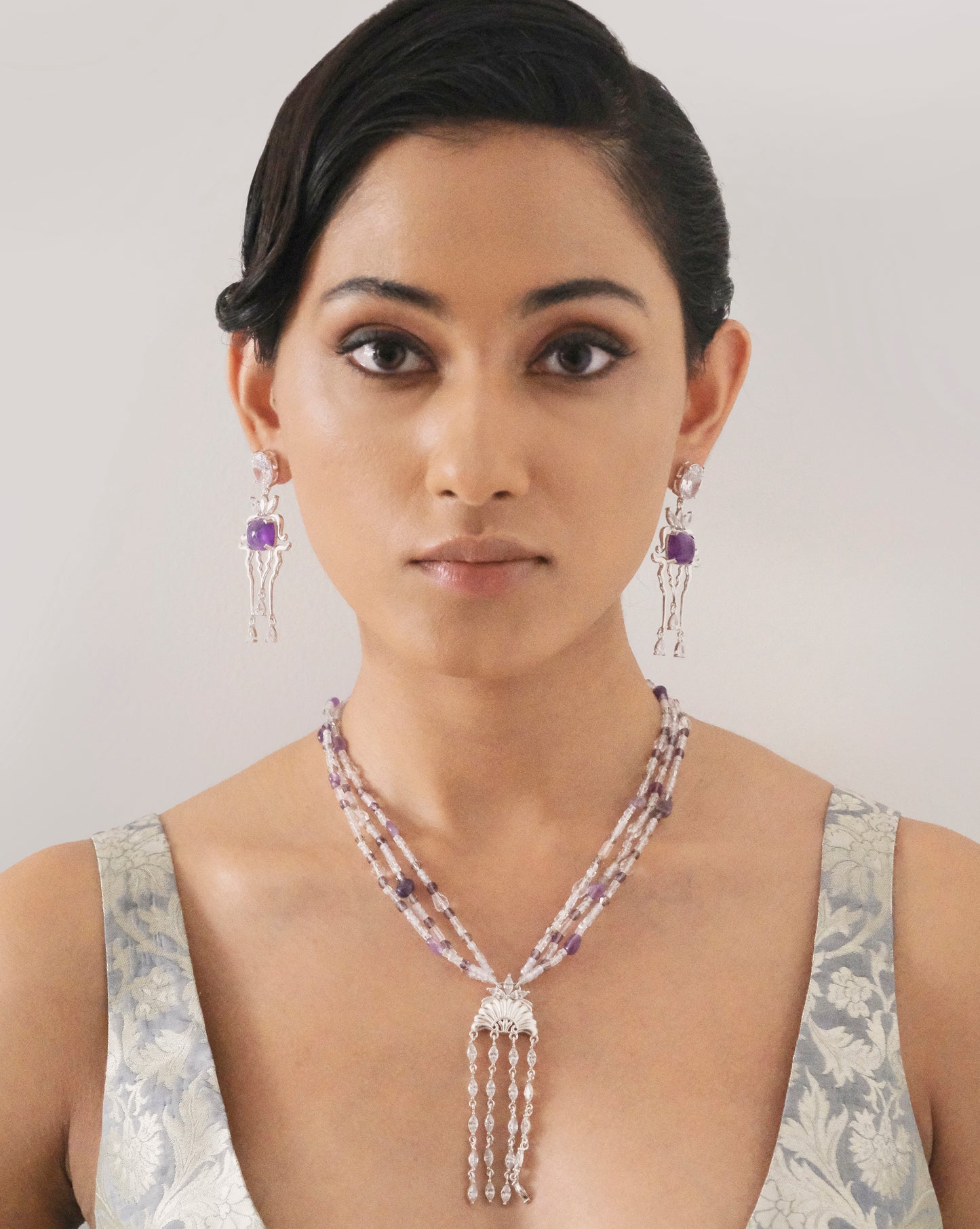 LA NUIT EARRINGS (Amethyst)